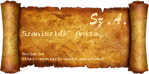 Szaniszló Anita névjegykártya